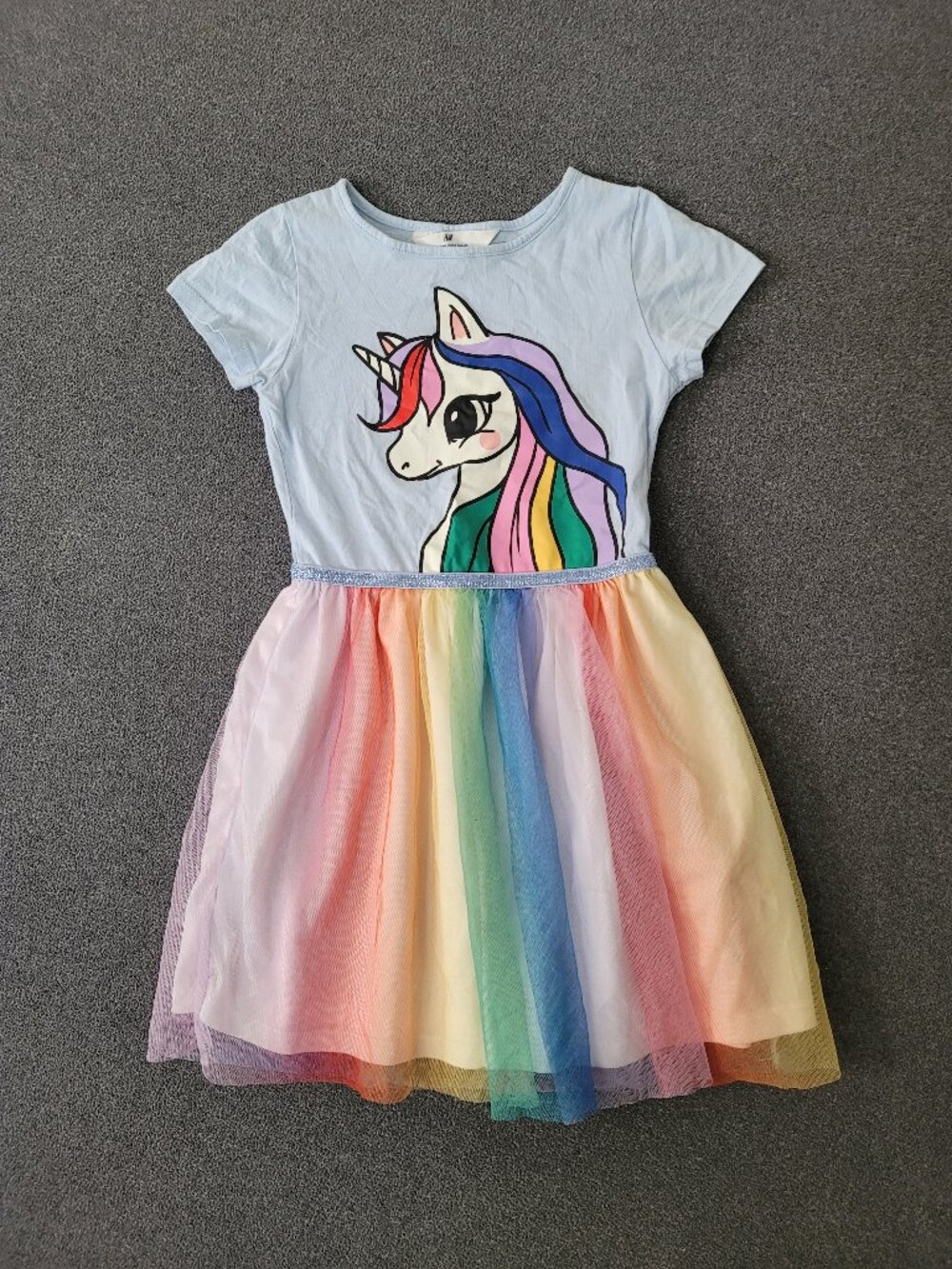 H&M tulle-skirt unicorn dress size 6X/7